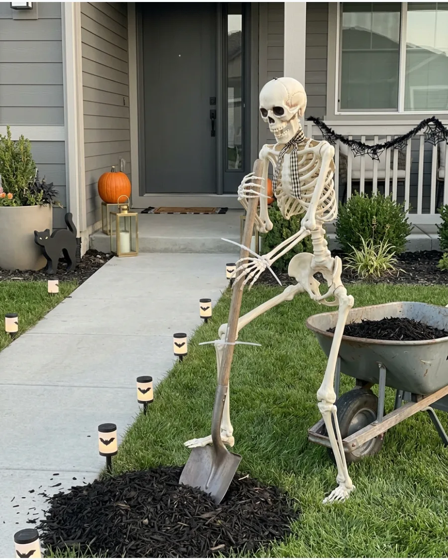 36. Skeleton Grave Digger Scene