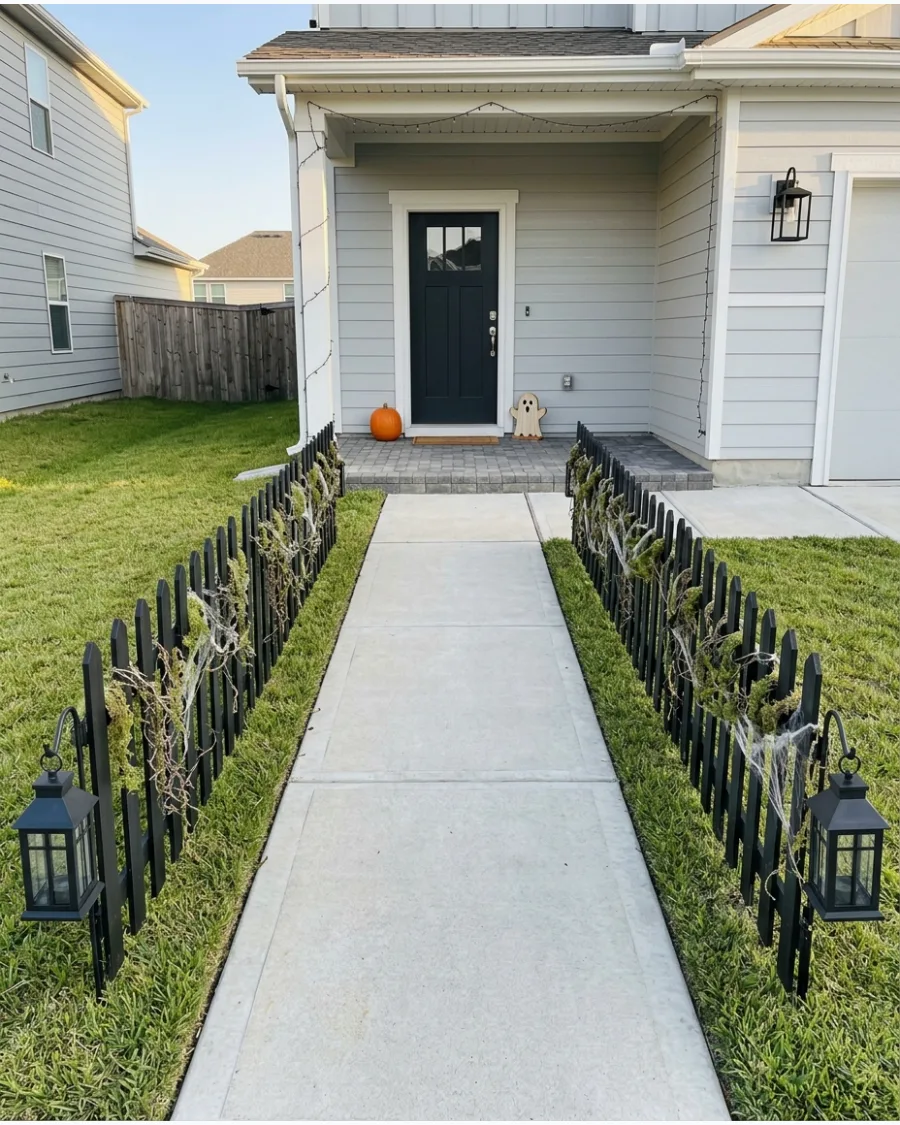 39. Cemetery Fence Walkway