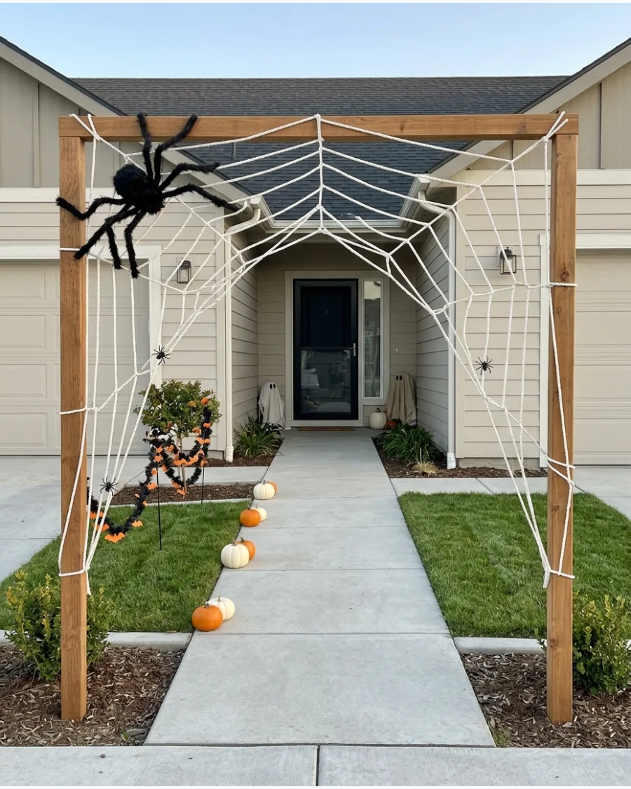 42. Giant Spiderweb Arch