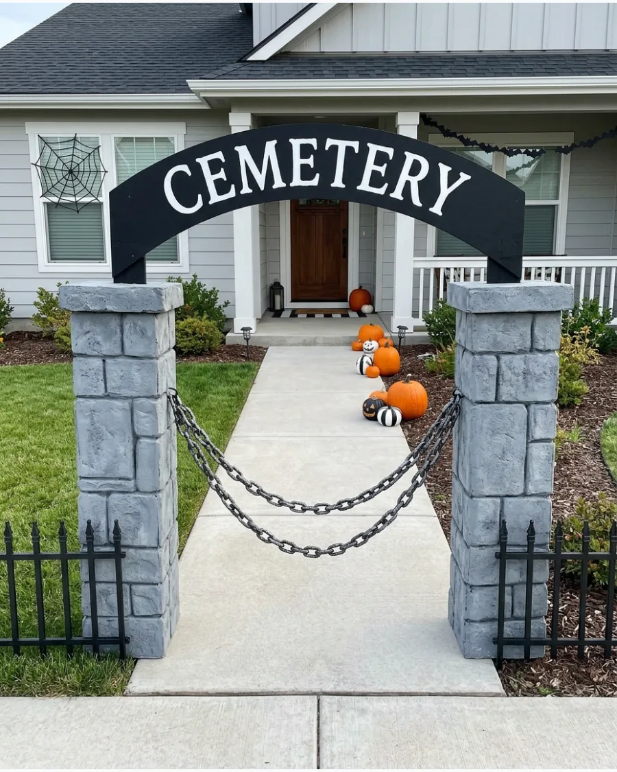 45. Haunted Cemetery Gate