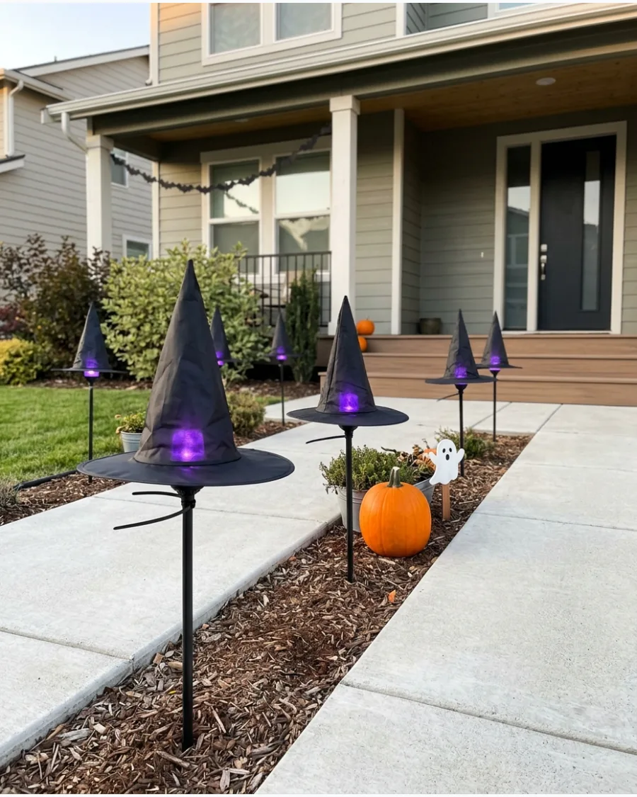 6. Witch Hat Pathway Lights