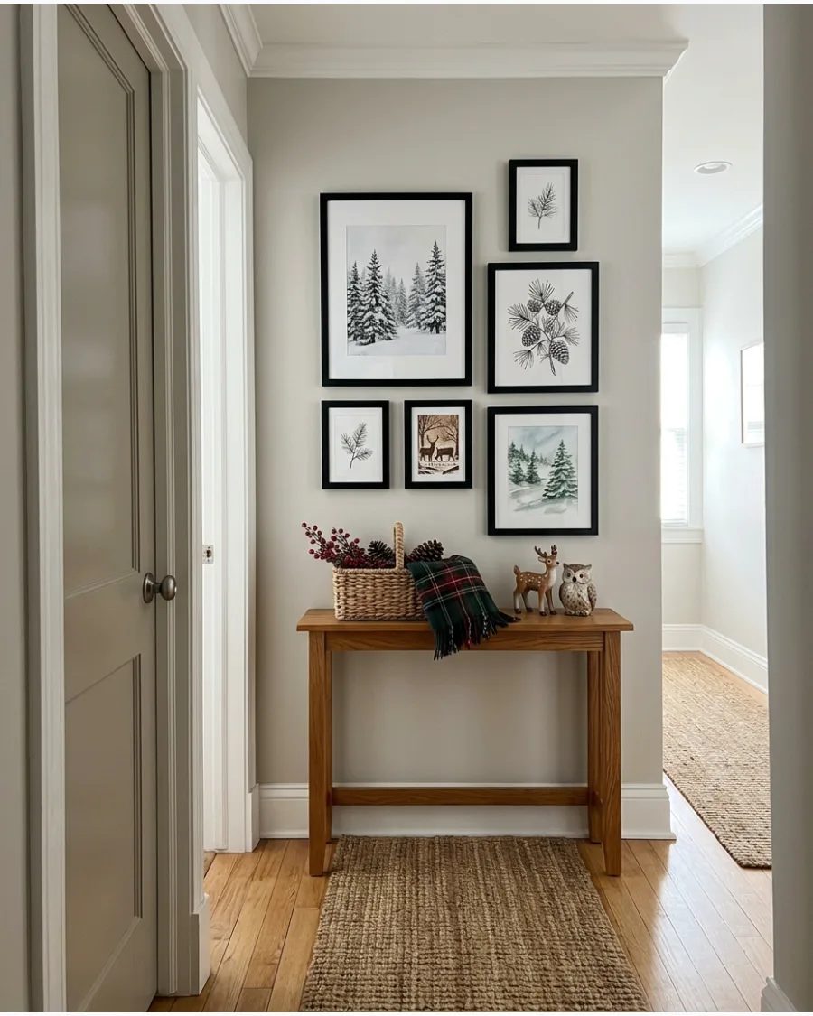 15. Christmas Picture Gallery Wall