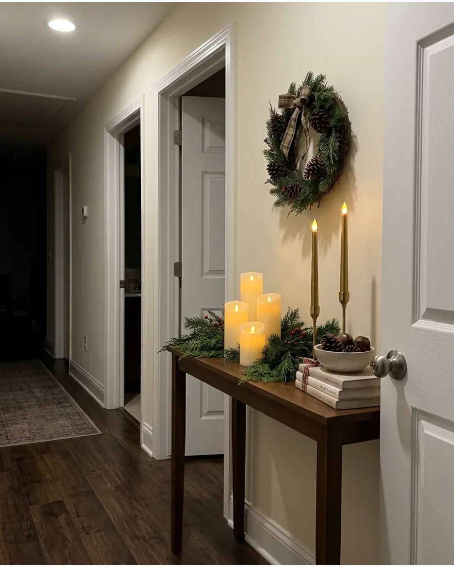 27. Candlelit Hallway Console