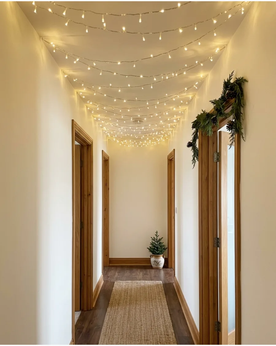 31. Fairy Light Ceiling Canopy