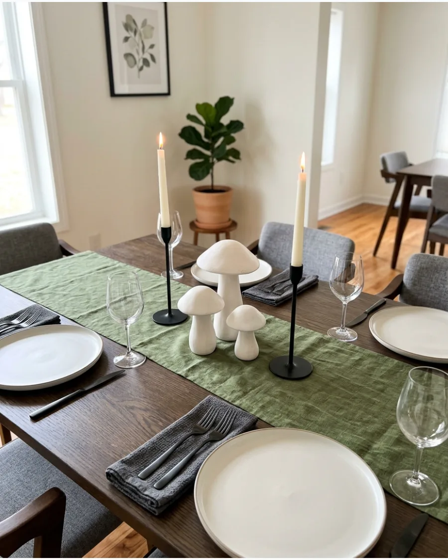 38. Modern Woodland Mushroom Table