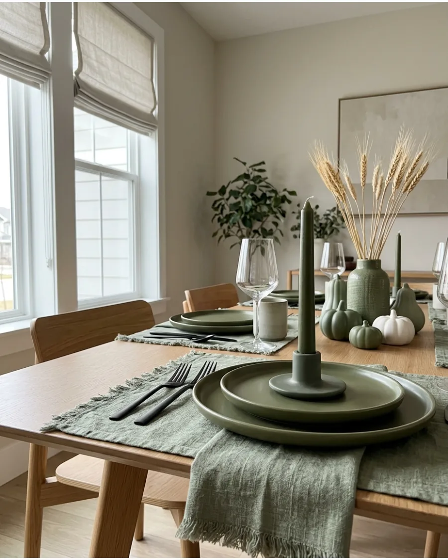 41. Modern Monochromatic Thanksgiving Tablescape