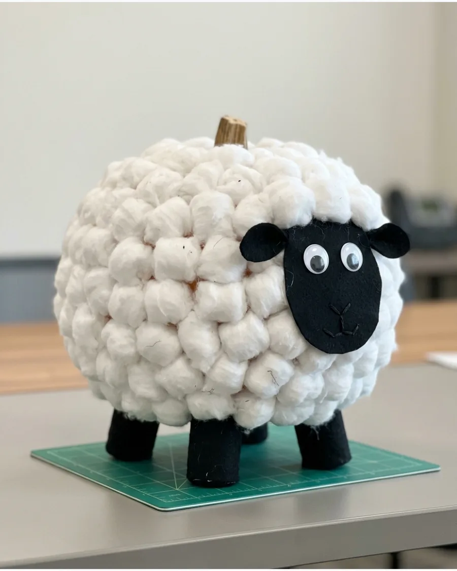 18. Fluffy Sheep Pumpkin