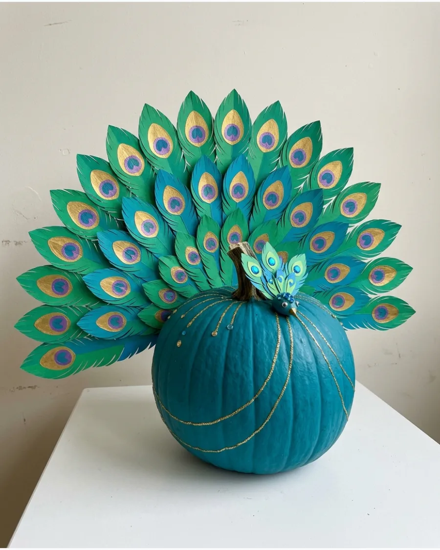 25. Peacock Pumpkin