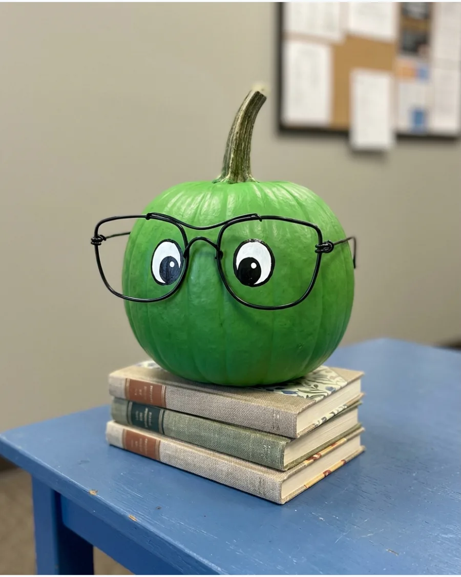 38. Bookworm Pumpkin
