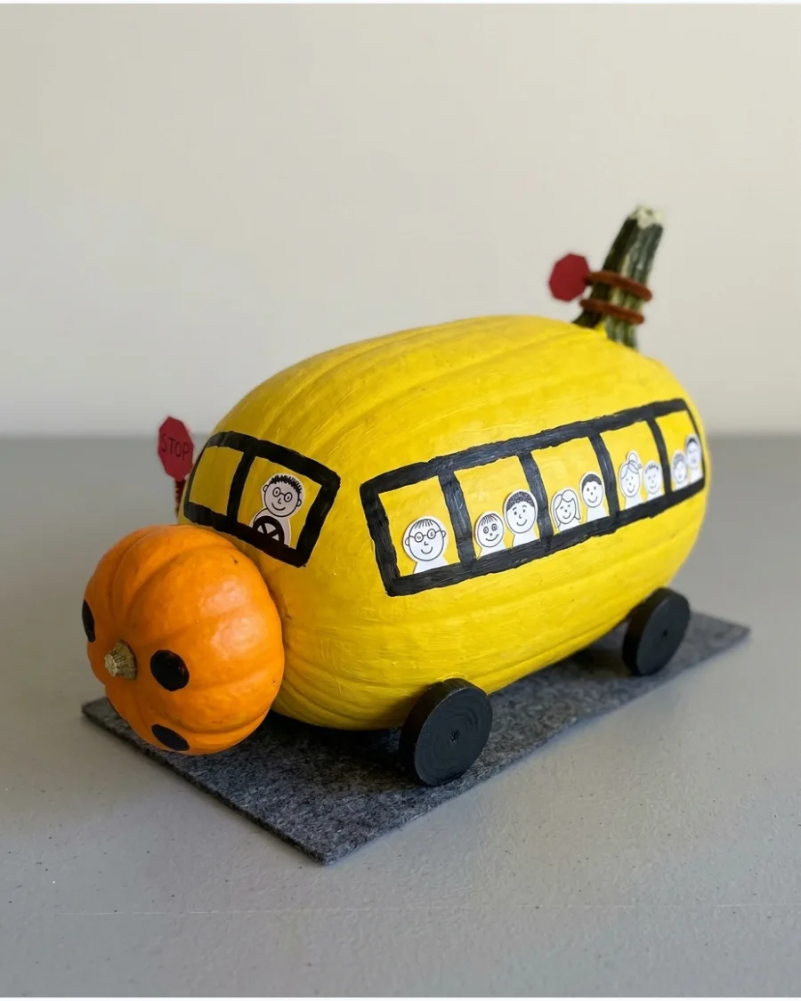 39. Pumpkin School Bus