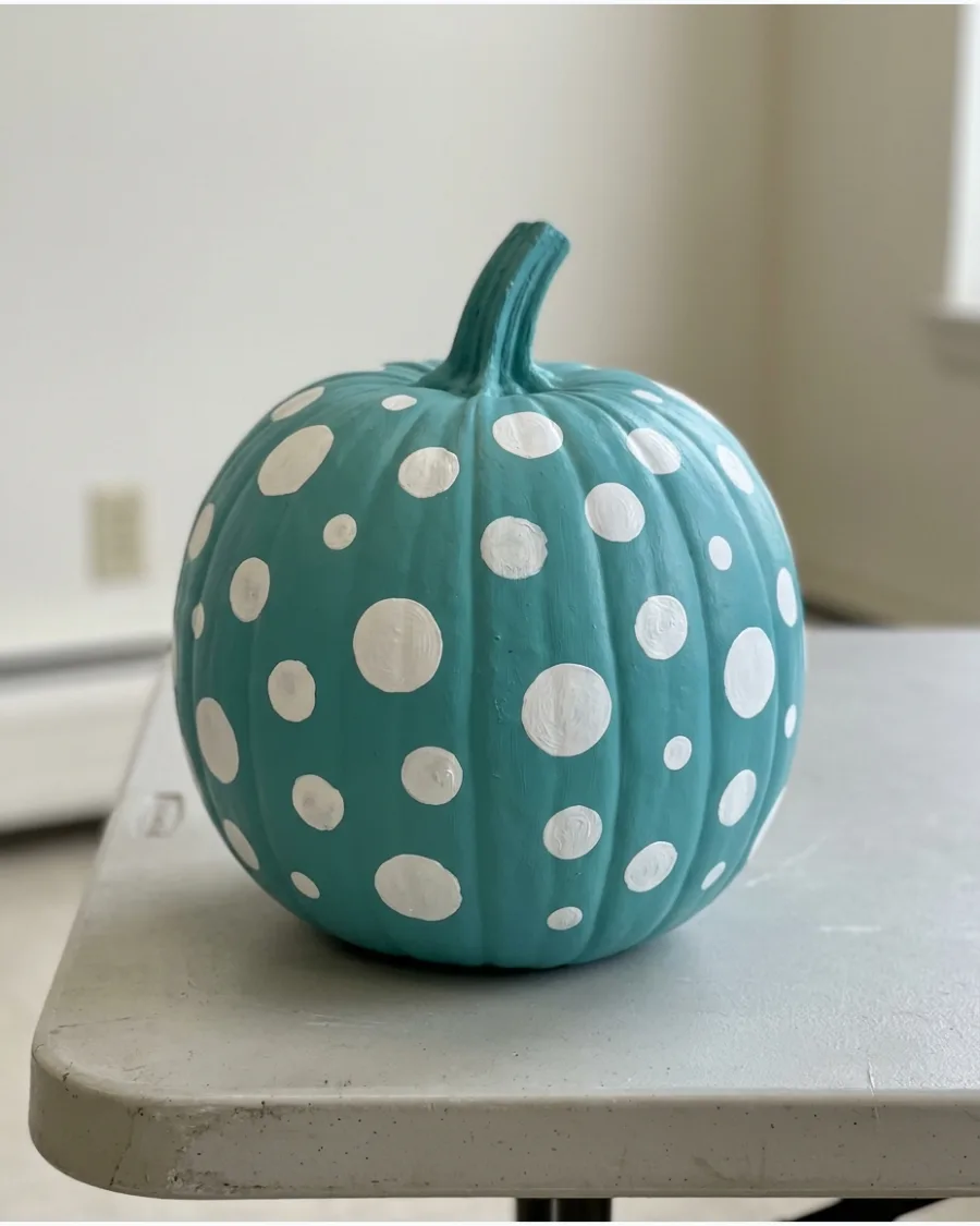 4. Polka-Dot Pumpkin
