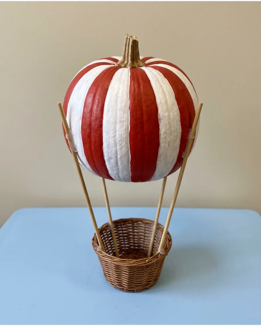 49. Pumpkin Hot-Air Balloon