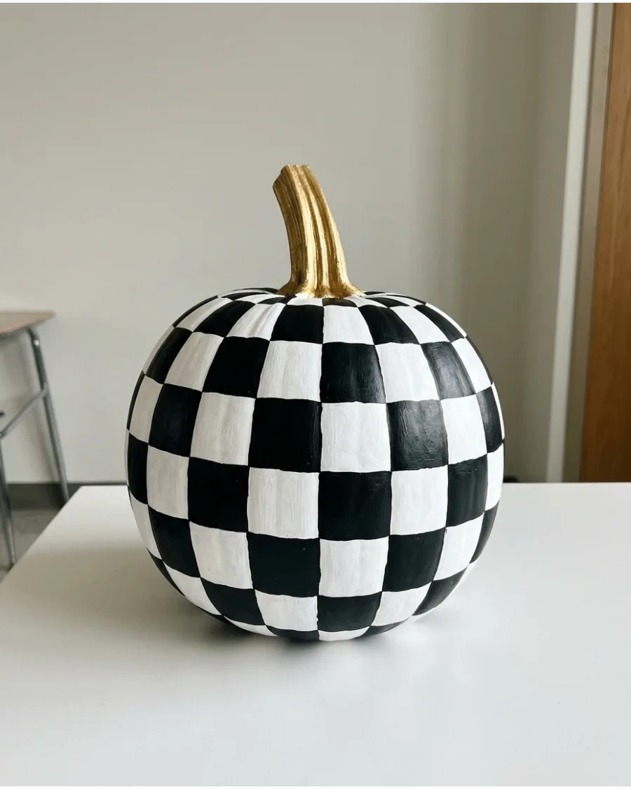 5. Checkerboard Pumpkin