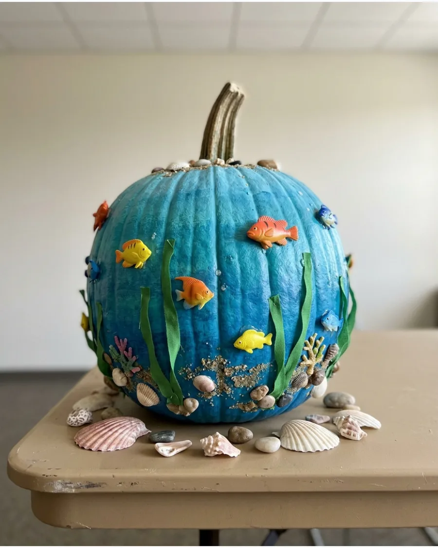 50. Pumpkin Under-the-Sea Diorama