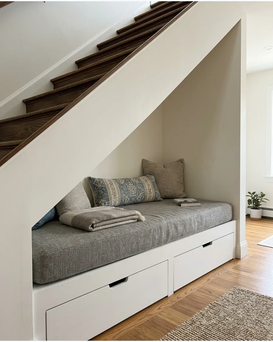 12. Daybed Nook Under Stairs