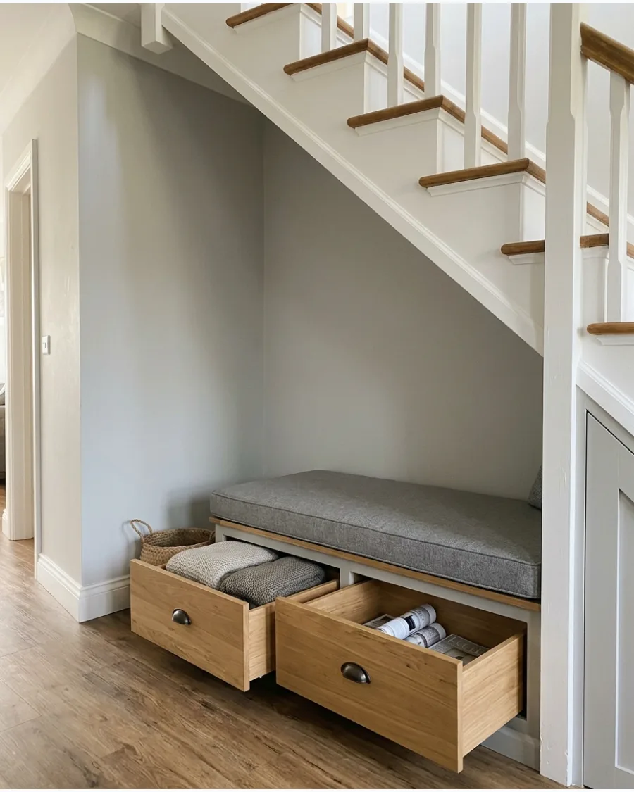 15. Built-In Bench With Drawers