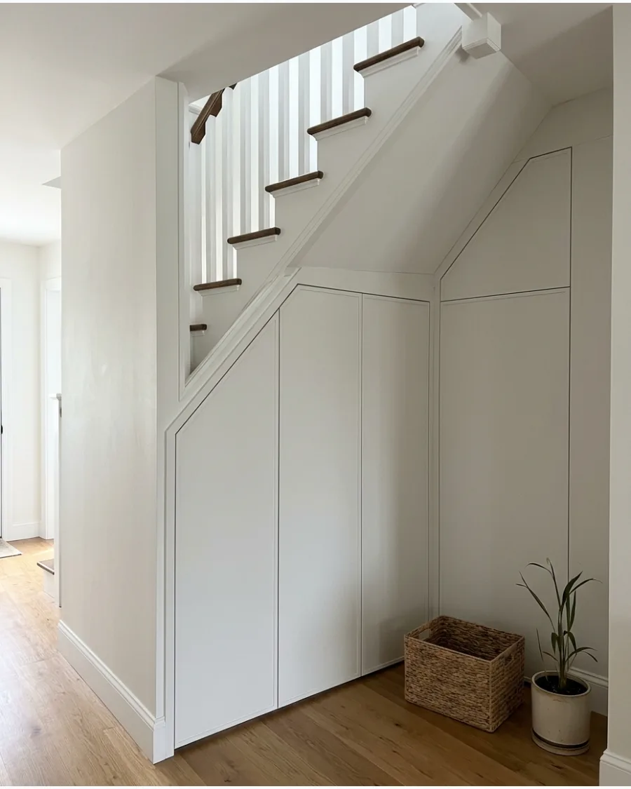 38. Closed Cabinet Nook Under Stairs
