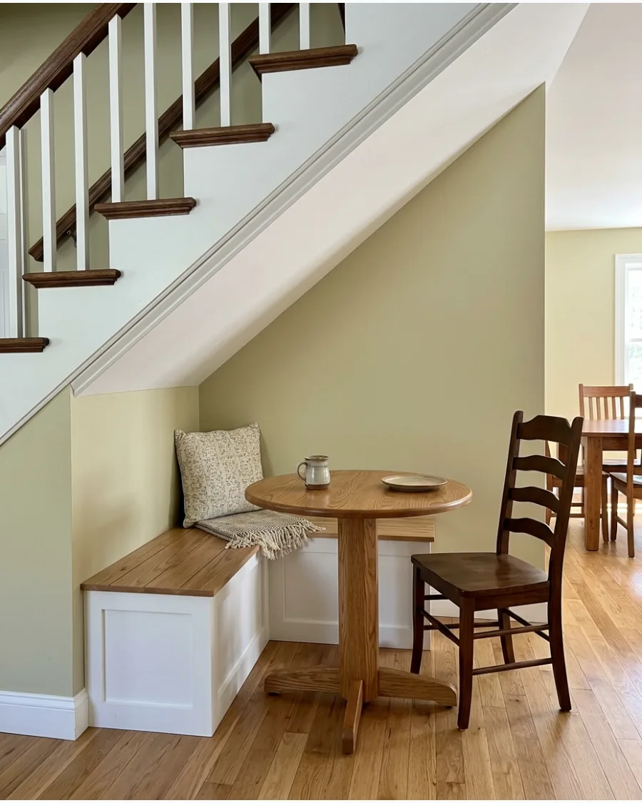 48. Breakfast Nook Under Stairs