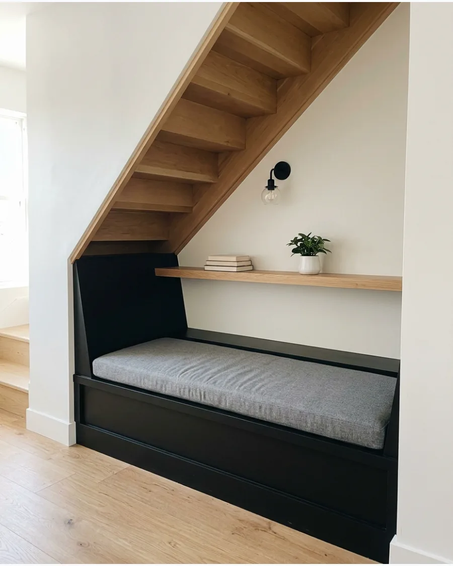 9. Modern Minimalist Reading Nook