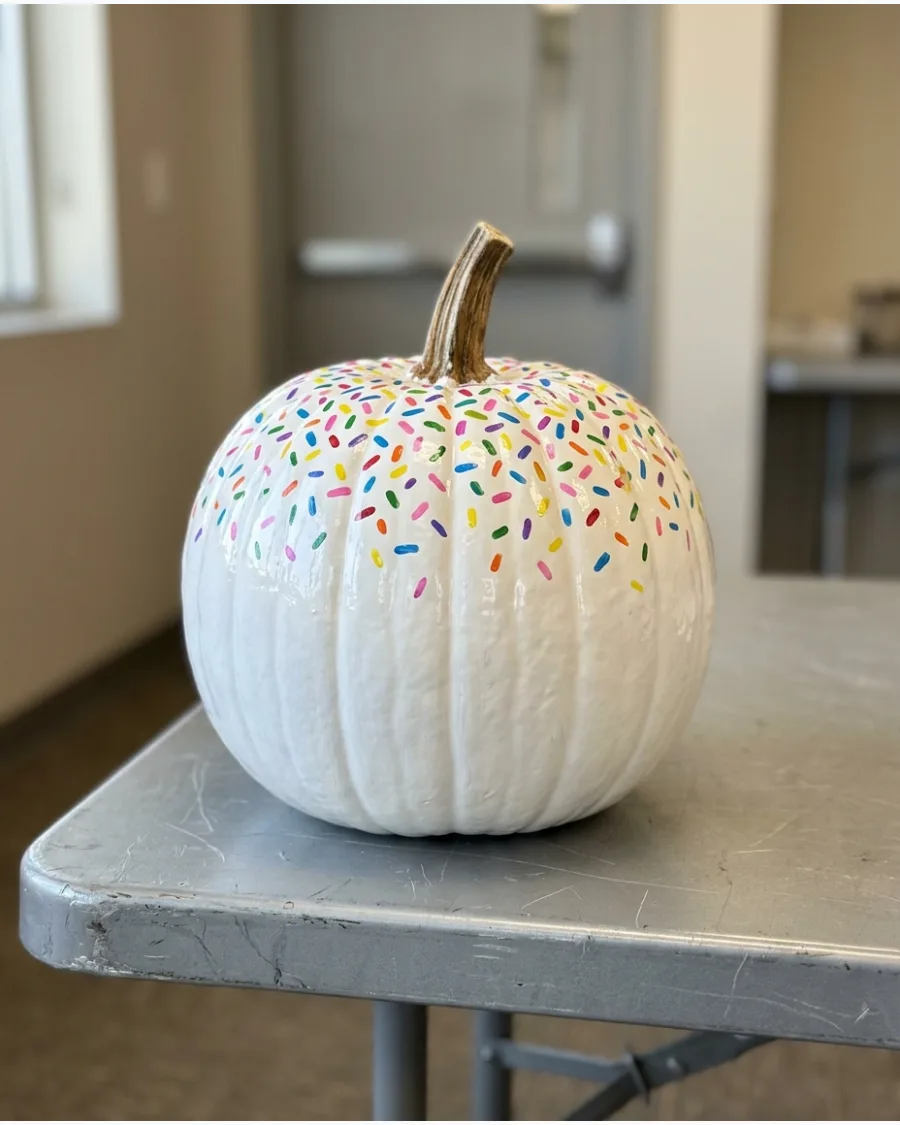 2. Confetti Sprinkle Pumpkin