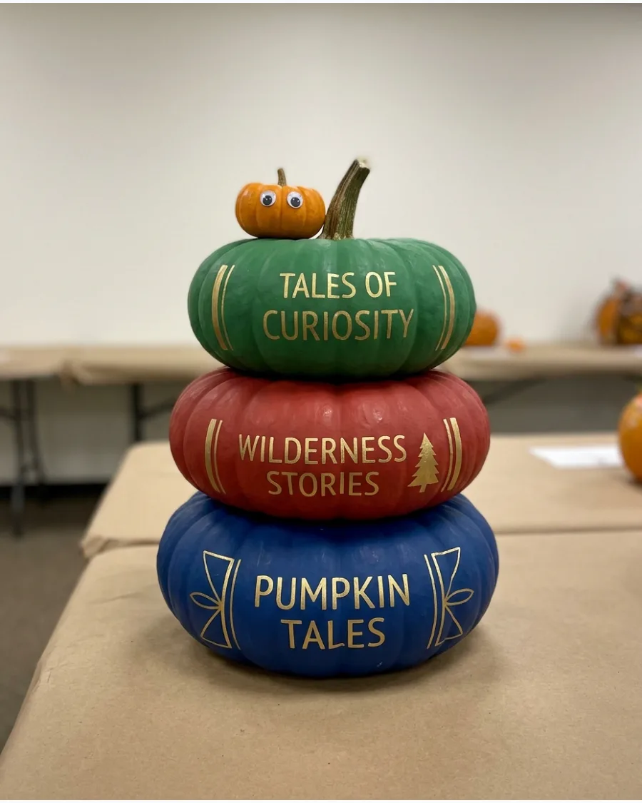 22. Stack of Books Pumpkin