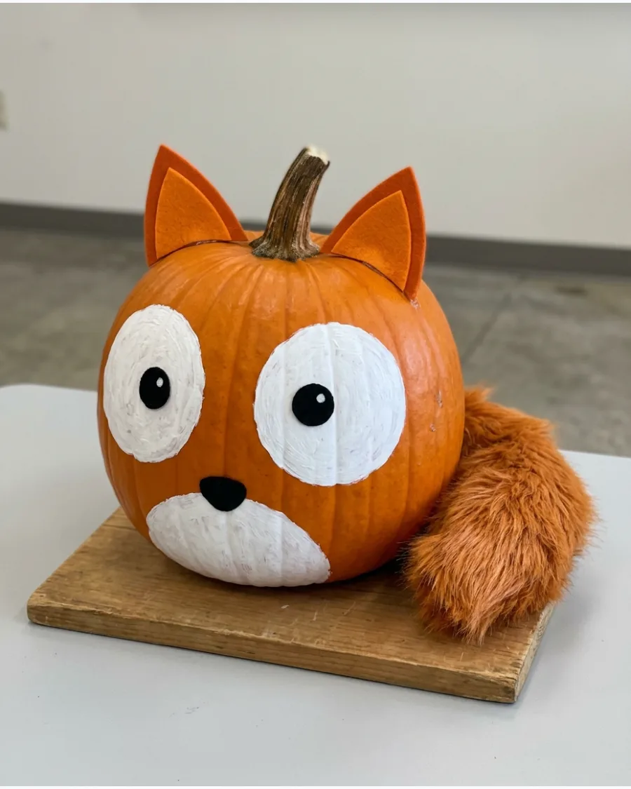 25. Woodland Fox Pumpkin