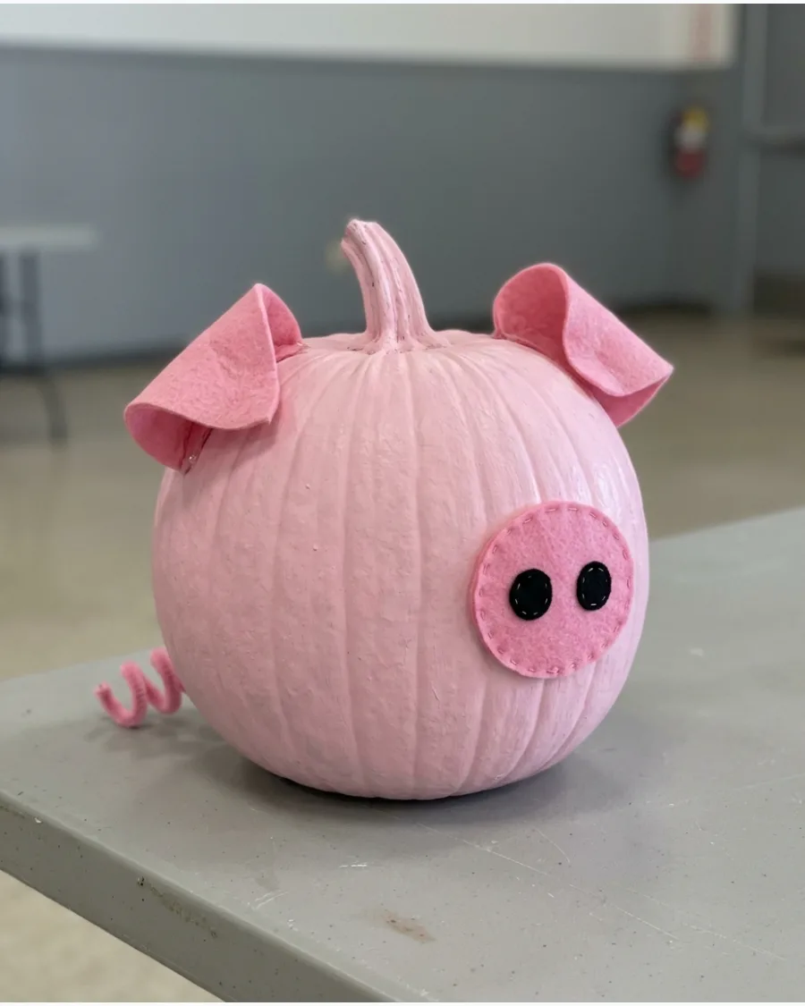 28. Pink Pig Pumpkin