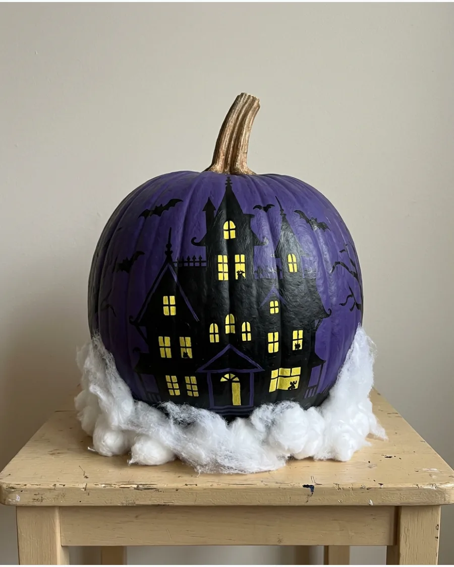 53. Haunted House Pumpkin