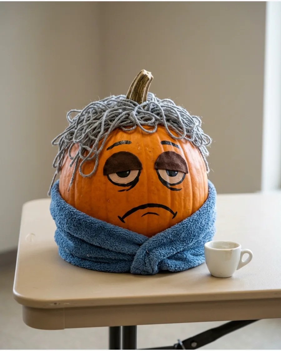 58. Grumpy Morning Pumpkin