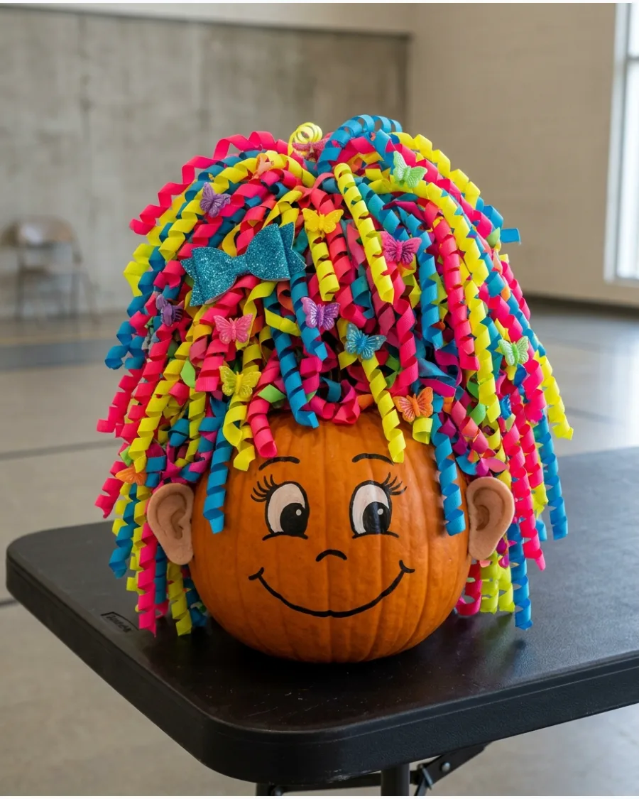 60. Crazy Hair Day Pumpkin