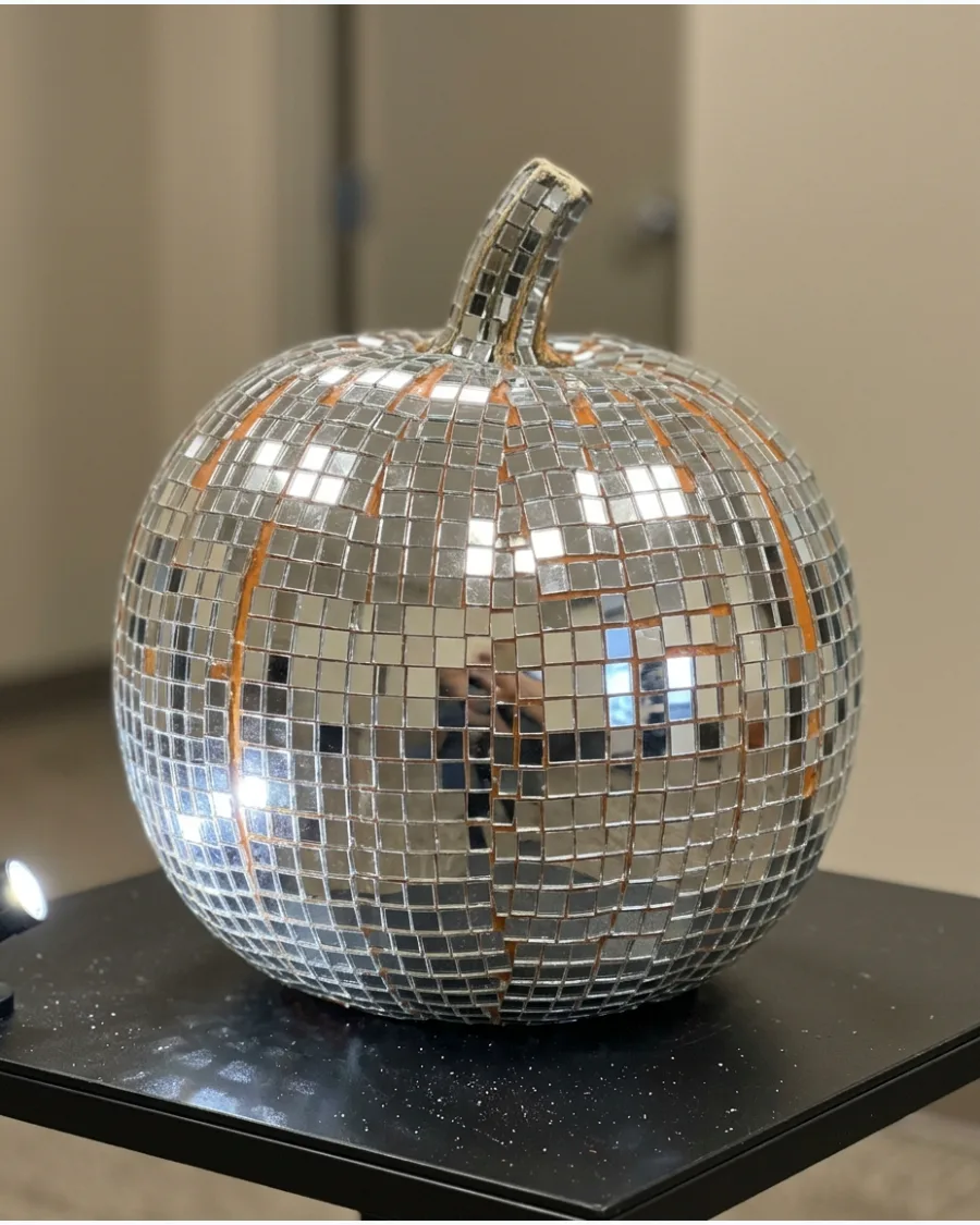 78. Disco Ball Pumpkin