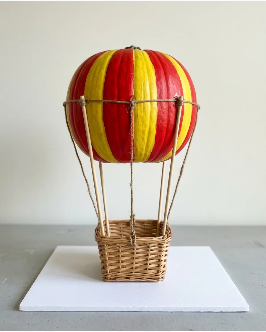 91. Hot-Air Balloon Pumpkin