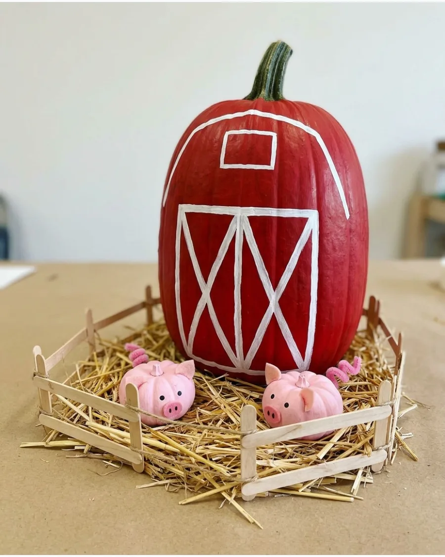 95. Pumpkin Farm Scene
