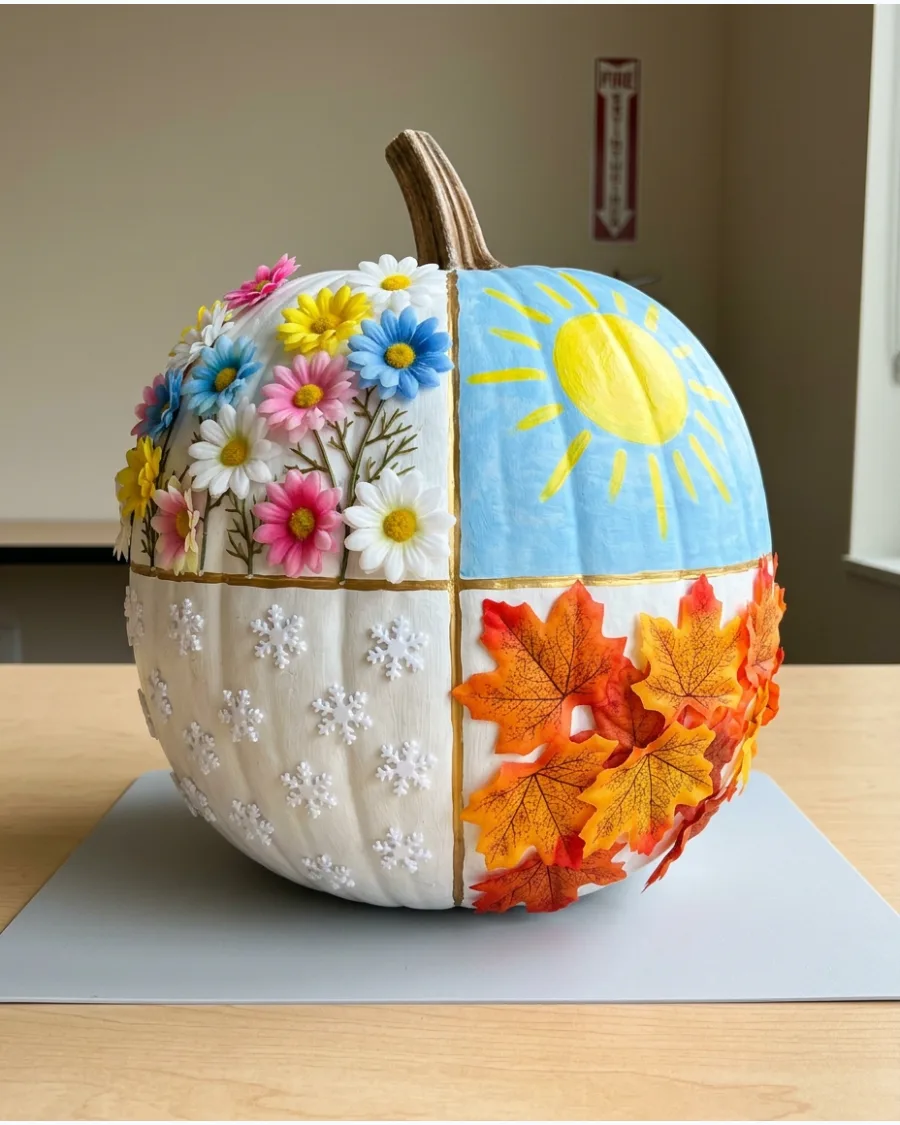 97. Weather Through the Seasons Pumpkin