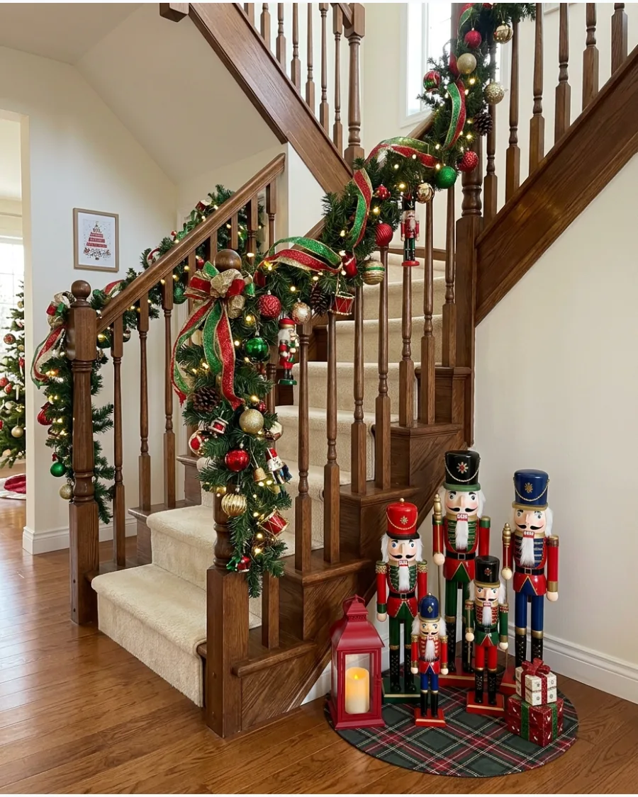 58. Nutcracker Christmas Staircase