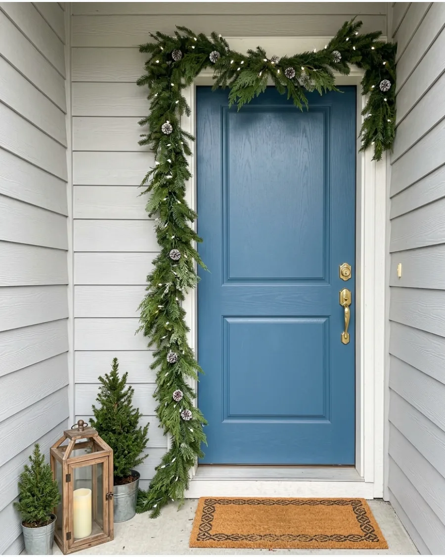 13. Half-Garland Around the Door