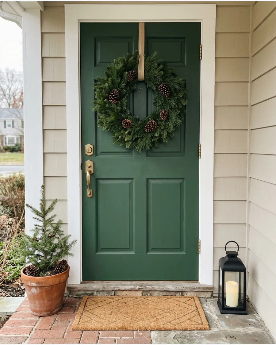 3. Minimal Wreath With Pinecones