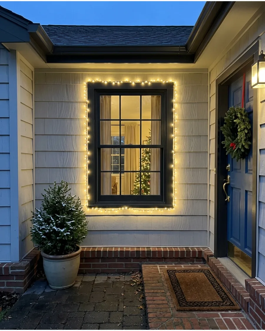 30. Lights Around One Front Window