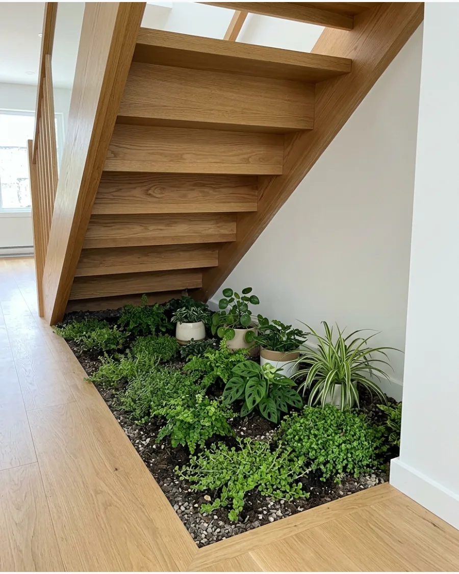 20. Indoor Garden With Ground-Cover Greenery