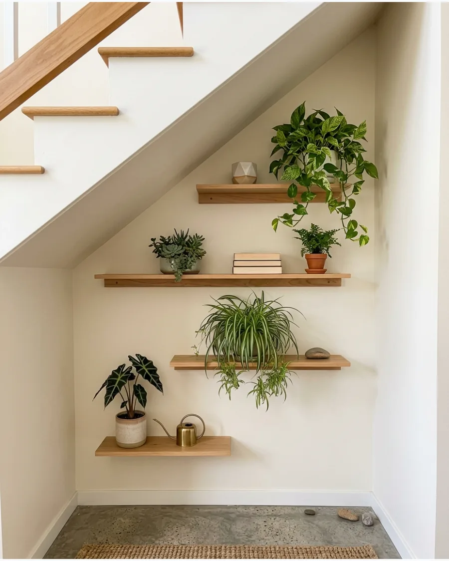 33. Floating Plant Shelf Garden