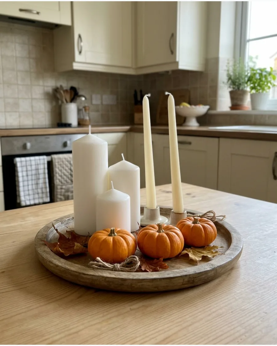 12. DIY Mixed-Height Candle Centerpiece