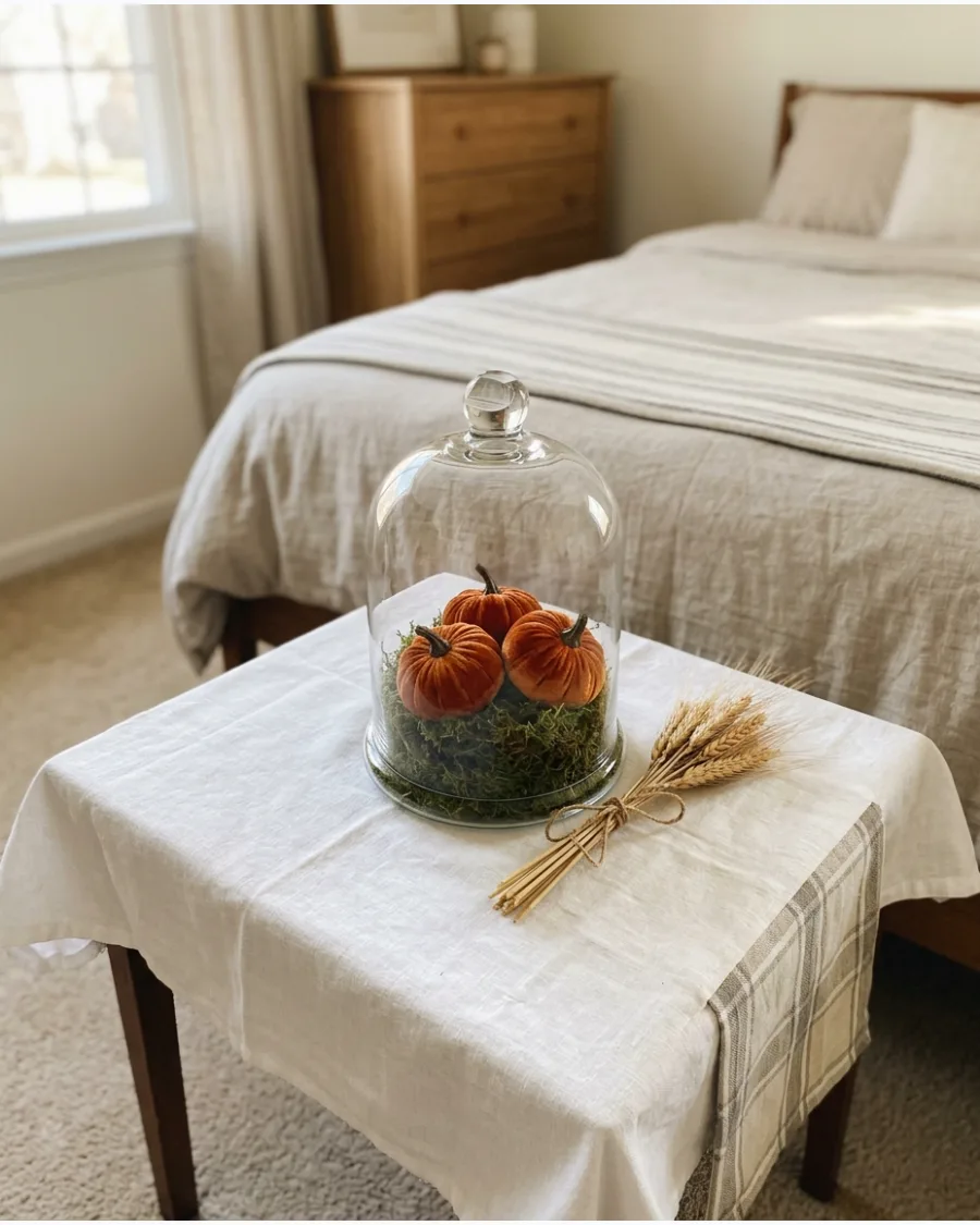 30. Layered Moss Glass Cloche
