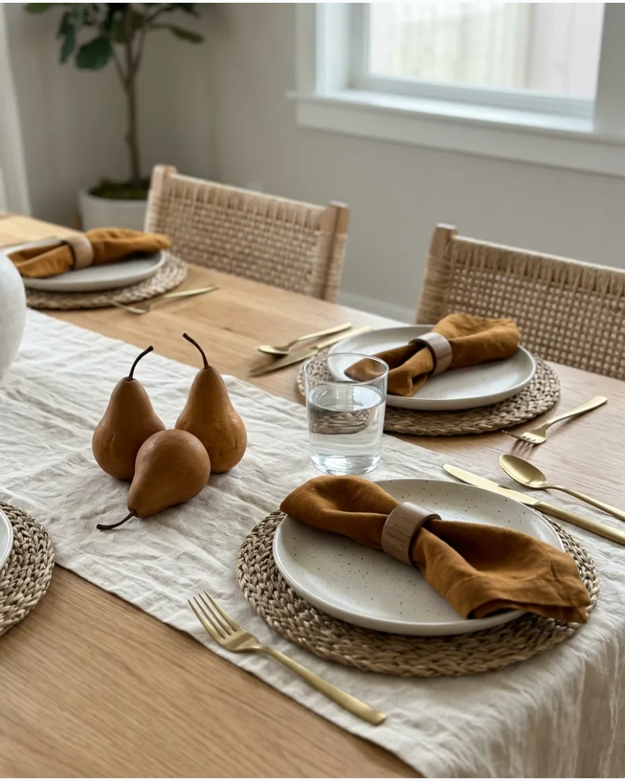 41. Fresh Pear Thanksgiving Table