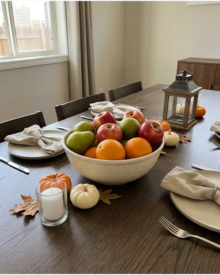 46. Seasonal Fruit Bowl Centerpiece