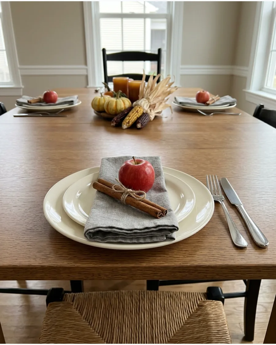 48. Apple and Cinnamon Place Settings