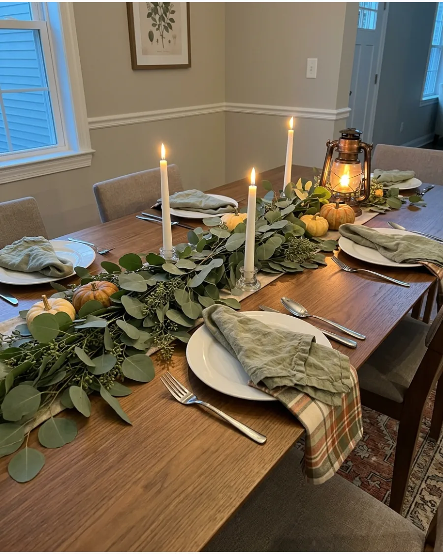 5. Simple Eucalyptus Table Runner