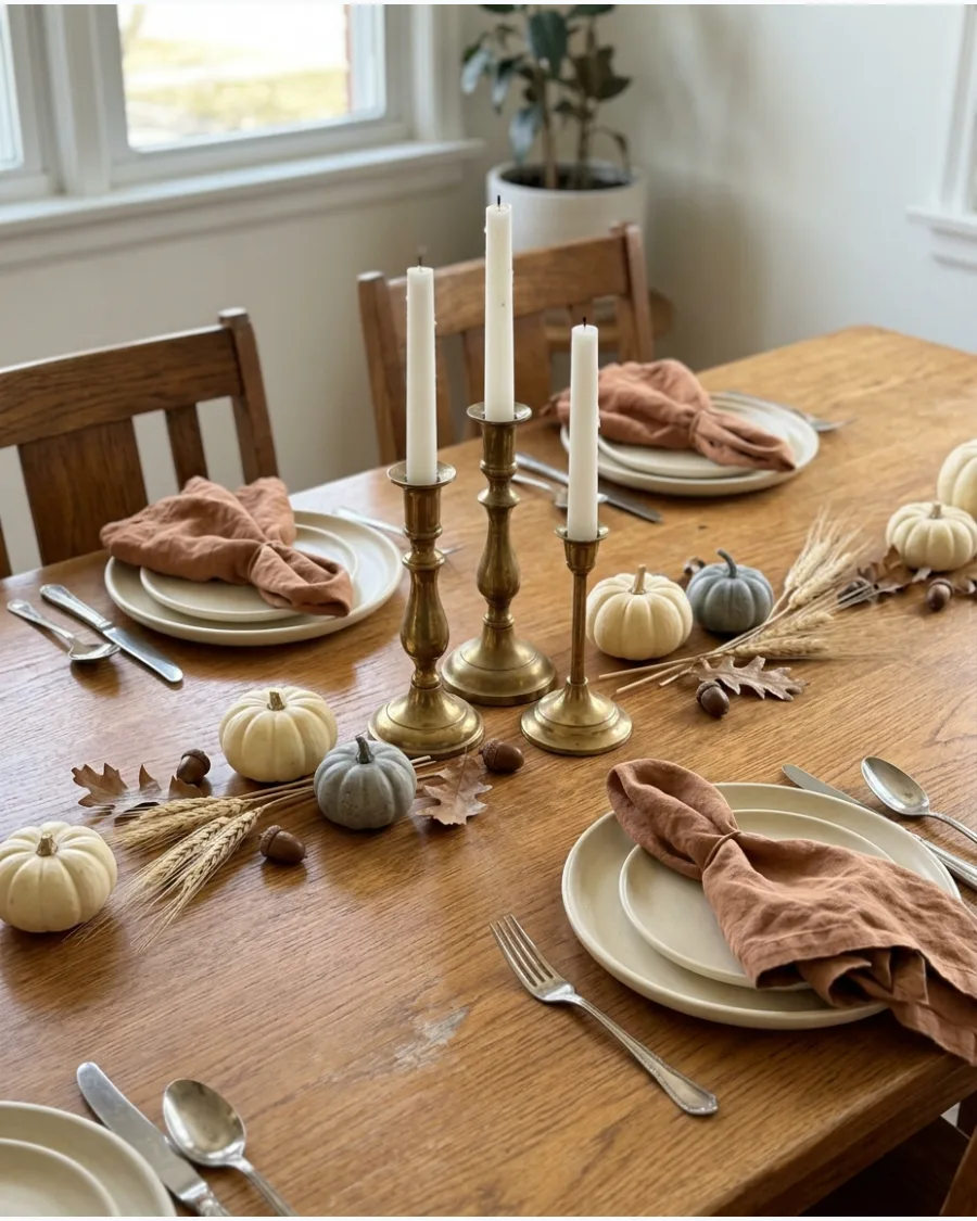 56. Thrifted Thanksgiving Table Decoration