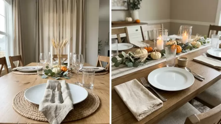50 Simple Thanksgiving Table Settings