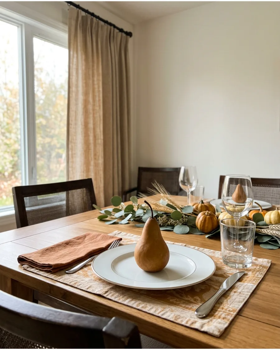29. Pear Thanksgiving Place Setting