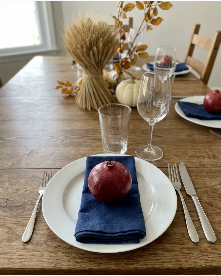 32. Pomegranate Thanksgiving Place Setting
